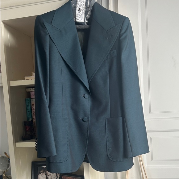 Gucci Jackets & Blazers - Gucci Teal Single-Breasted Blazer Jacket